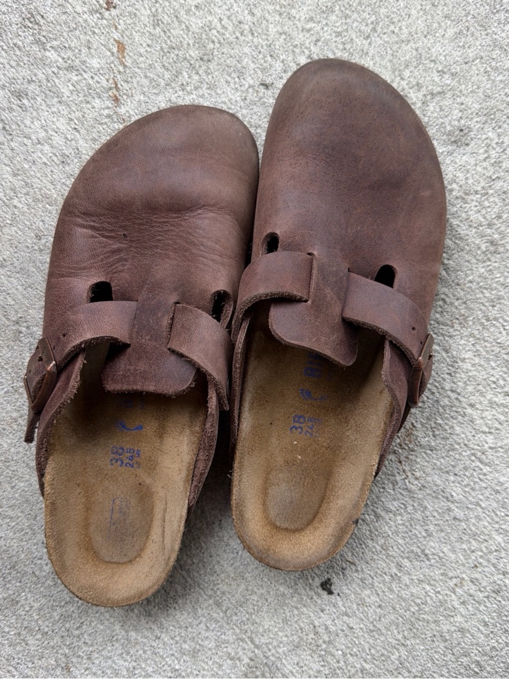 Birkenstock leather clogs women sz 7